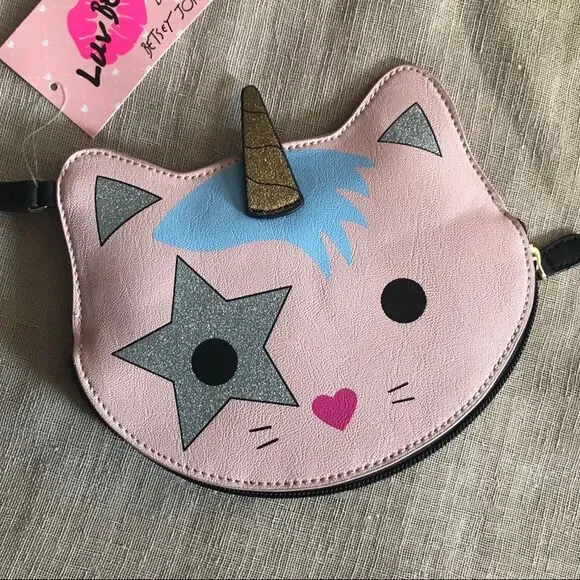 Luv Betsey Betsey Johnson Unicorn Cat Coin Purse - Picture 2 of 3